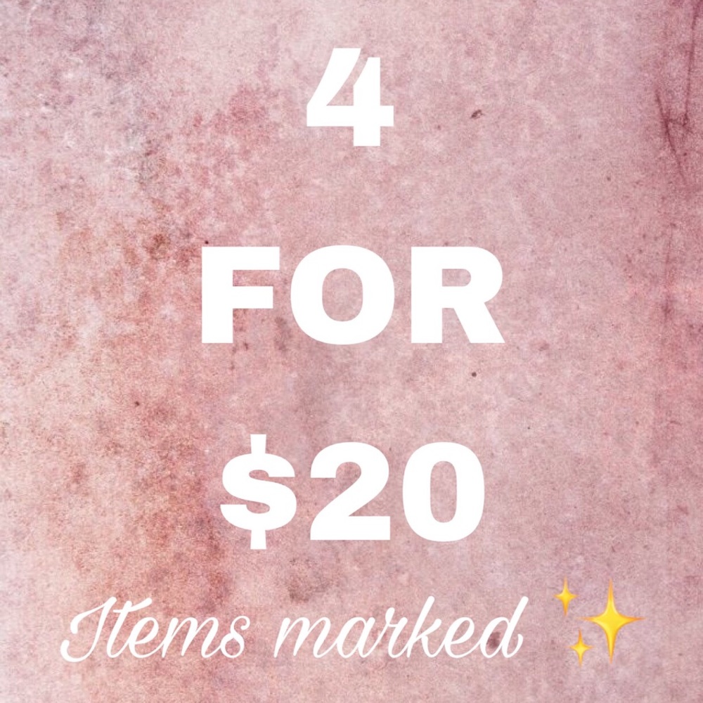 4 items for $20